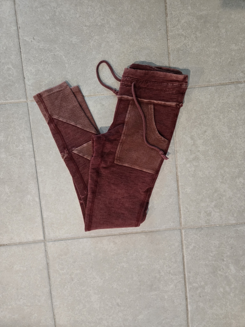 FP Movement Maroon Jogger Pants with Patch Pockets